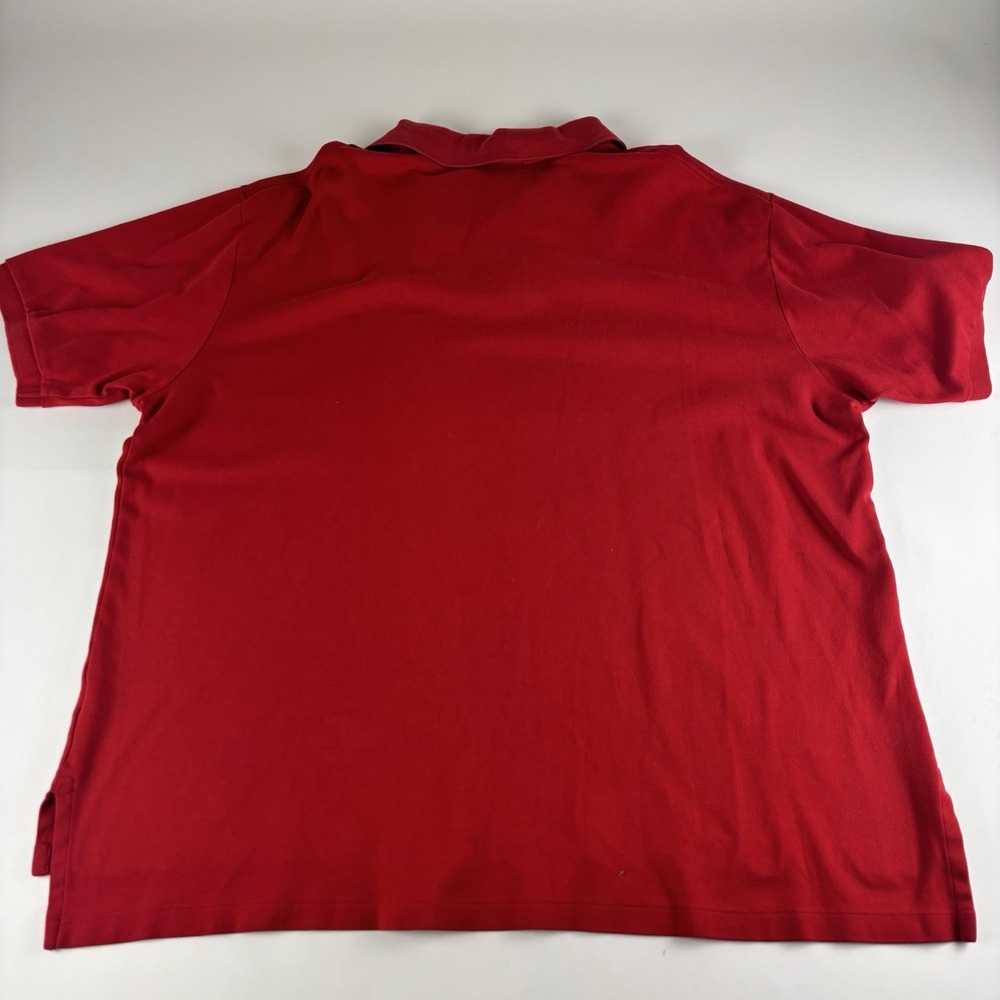 Polo Ralph Lauren Classic Fit Cotton Solid Red Polo Shirt Men's Size 2XB - Picture 2 of 9